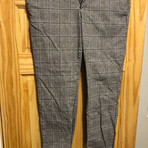 Ben Sherman Gray Plaid Pants (36W 32L)